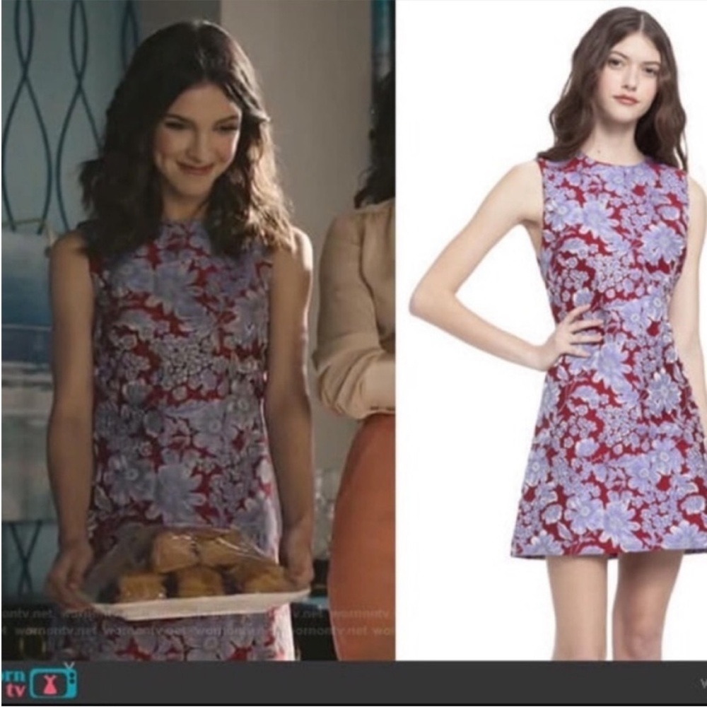 Alice + Olivia Coley Floral Mini Dress